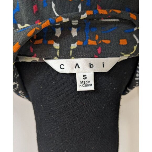 Cabi Festival Semi Sheer Funky Plaid Button Up - Small - Style 129 - Picture 4 of 10